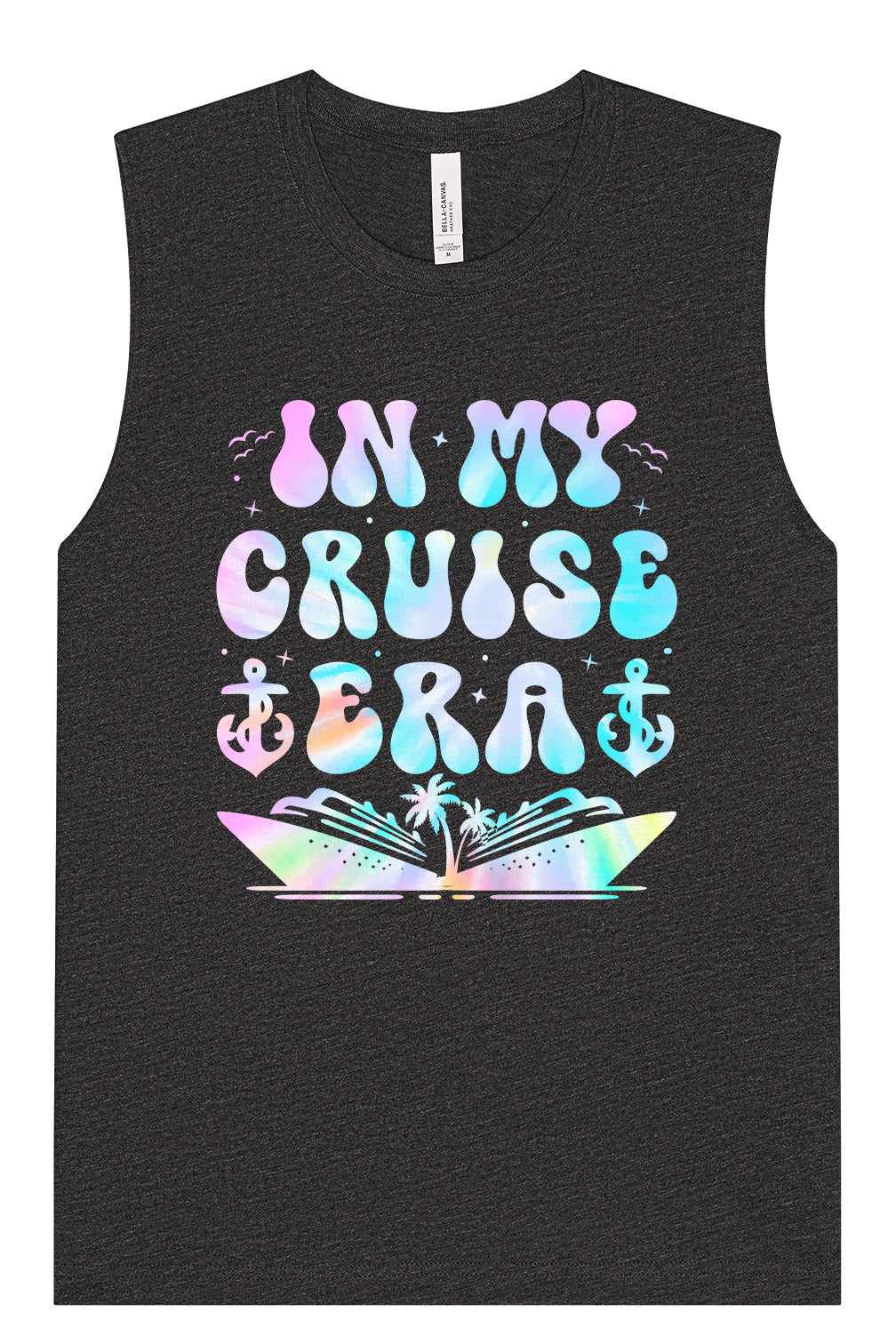 Tie Dye In My Cruise Era Muscle Tank