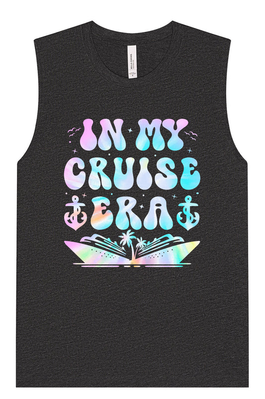Tie Dye In My Cruise Era Muscle Tank