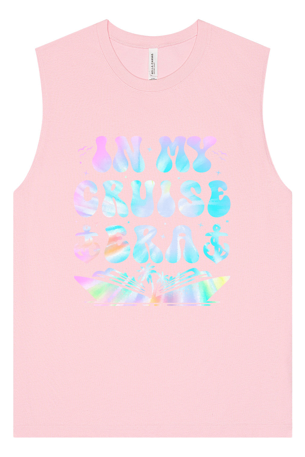 Tie Dye In My Cruise Era Muscle Tank