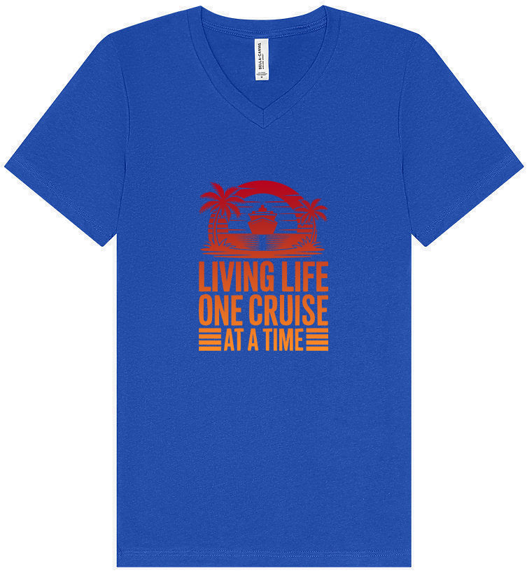 One Cruise at a Time Unisex V-Neck Shirt