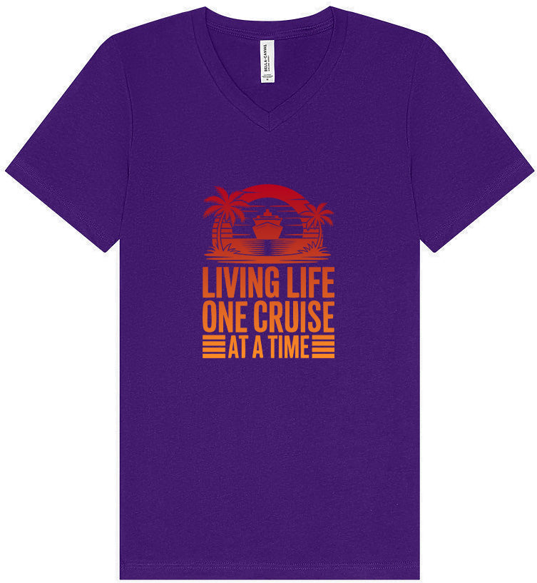 One Cruise at a Time Unisex V-Neck Shirt