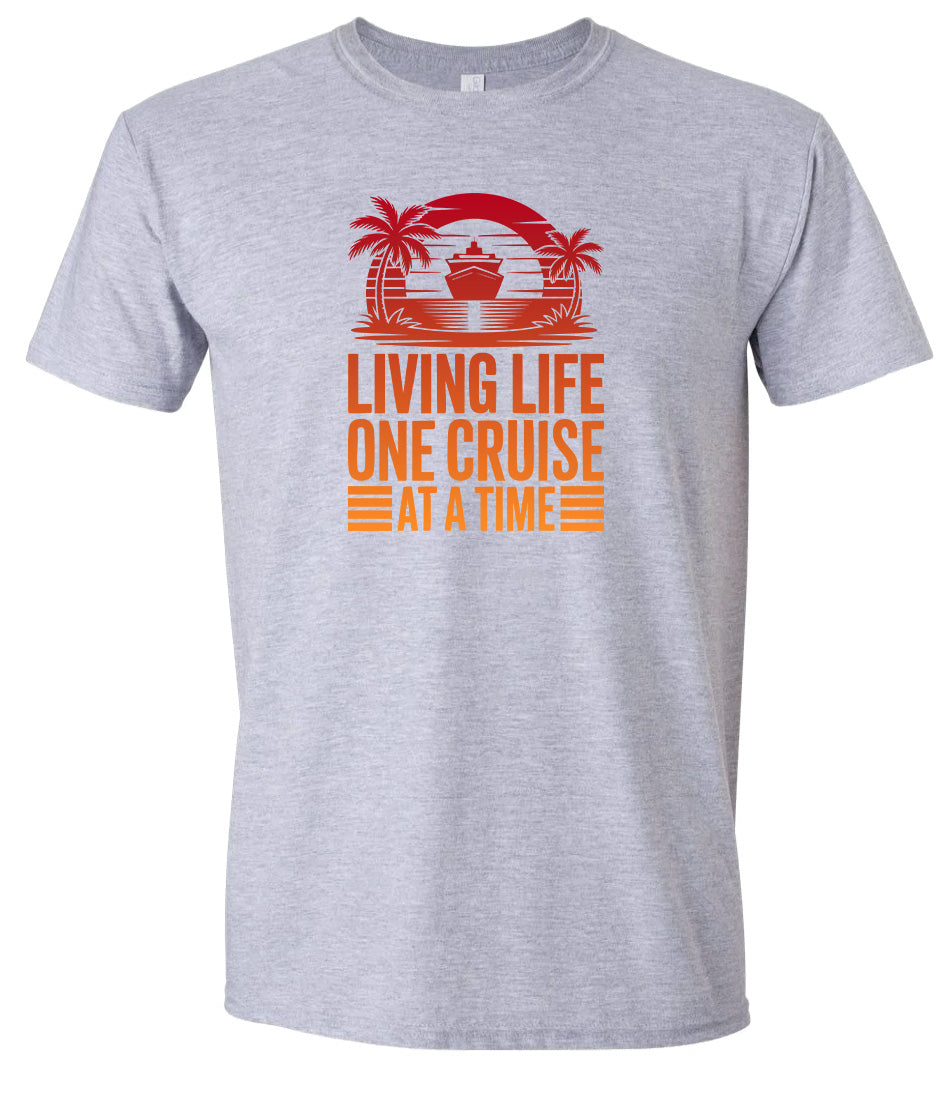 One Cruise at a Time Adult Gildan Soft Shirt