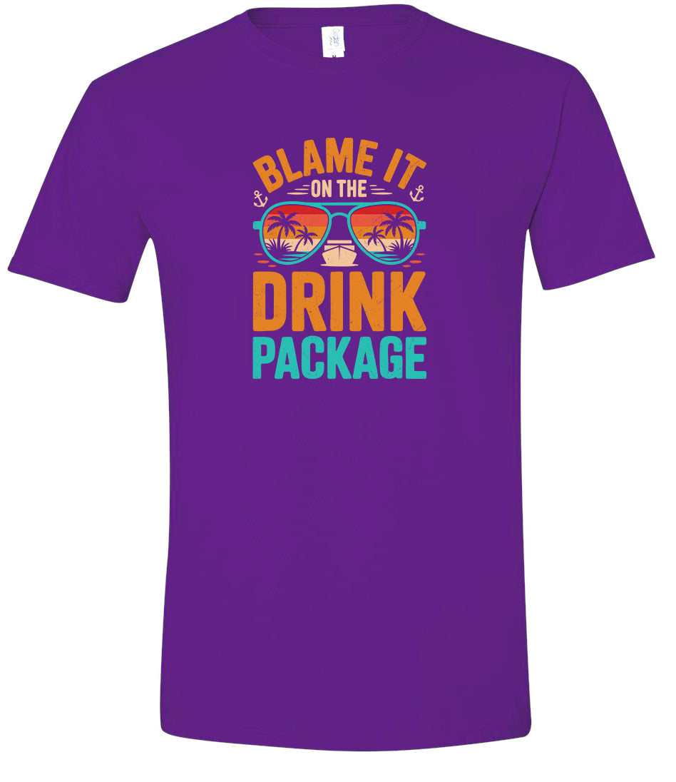 Blame it on the Drink Package Adult Gildan Soft Shirt