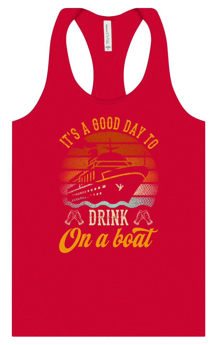 Drink on a Boat Women's Racerback Tank