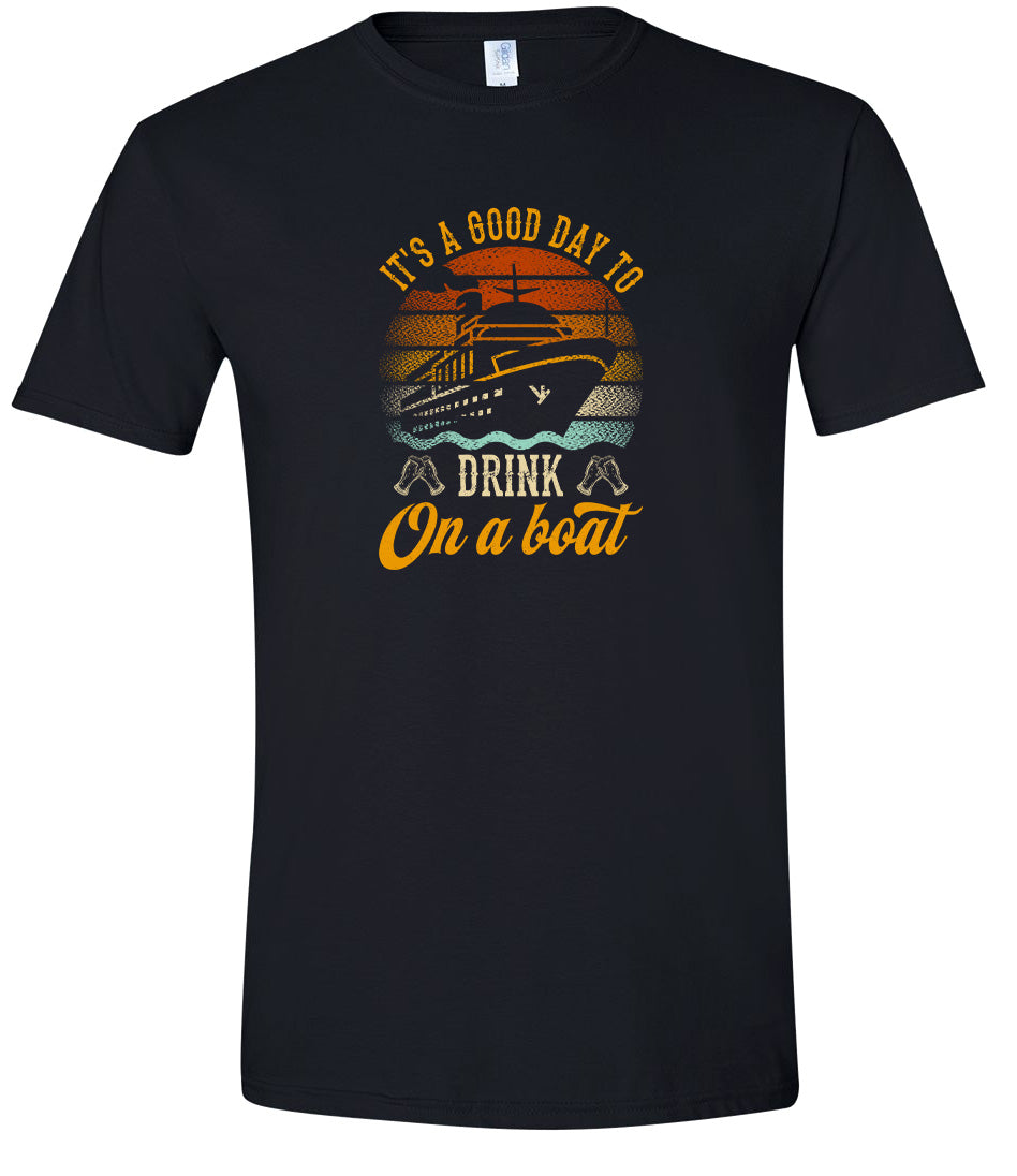 Drink on a Boat Adult Gildan Soft Shirt