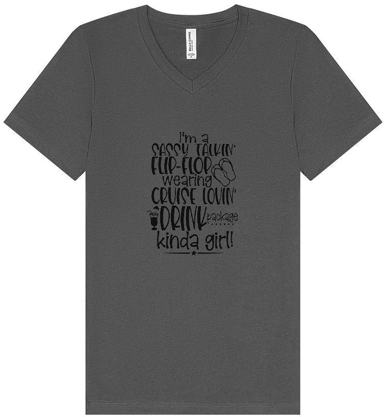 Cruise Lovin' Girl Unisex V-Neck Shirt