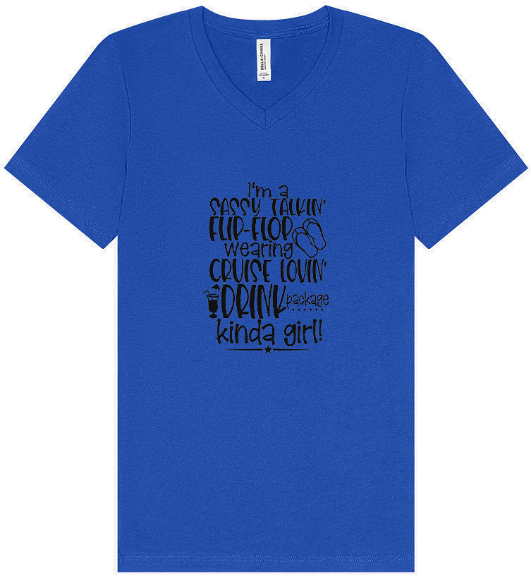 Cruise Lovin' Girl Unisex V-Neck Shirt