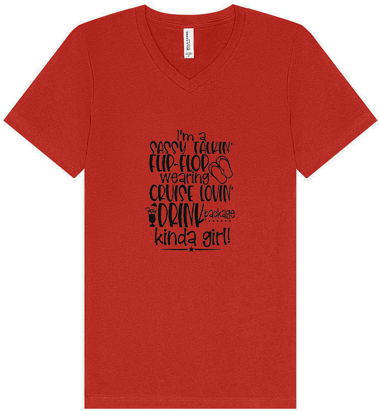 Cruise Lovin' Girl Unisex V-Neck Shirt