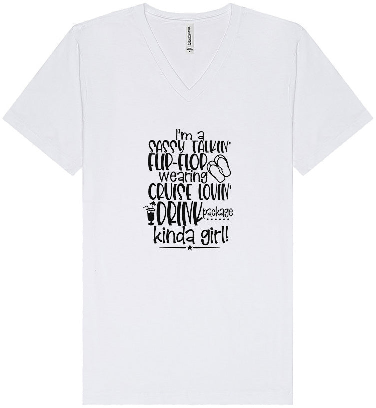 Cruise Lovin' Girl Unisex V-Neck Shirt