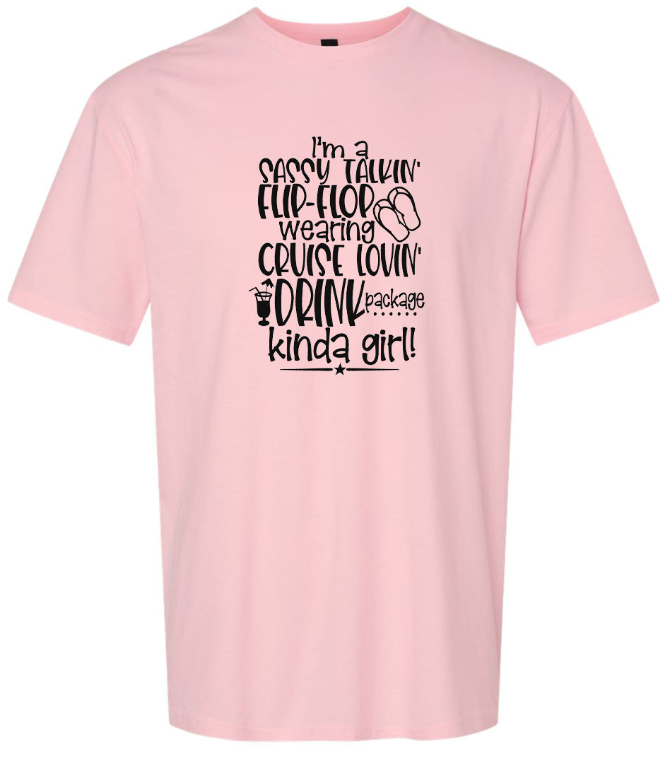 Cruise Lovin' Girl Adult Gildan Soft Shirt