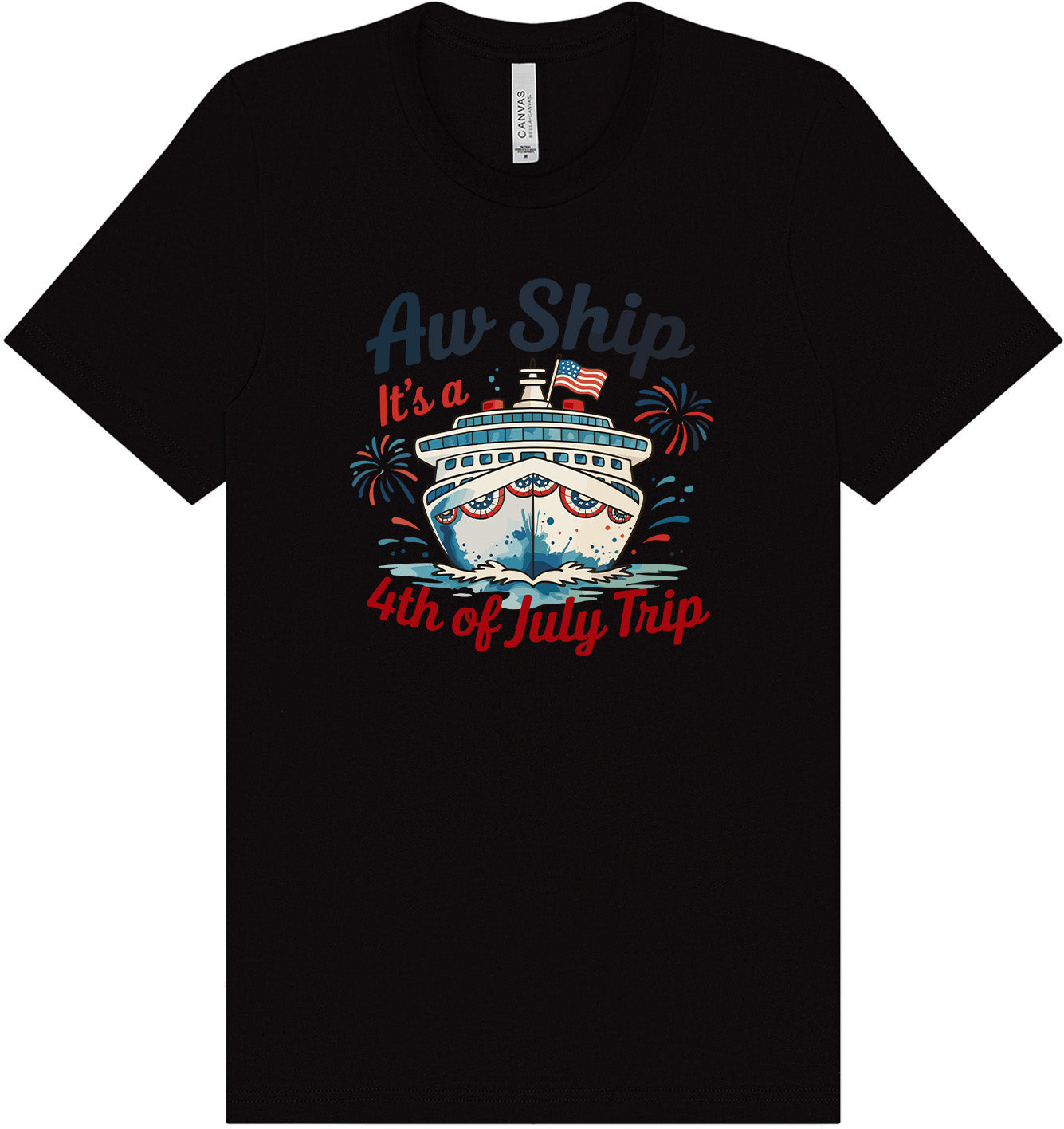 4th of July Cruise Adult Bella Canvas Shirt