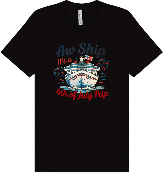 4th of July Cruise Adult Bella Canvas Shirt