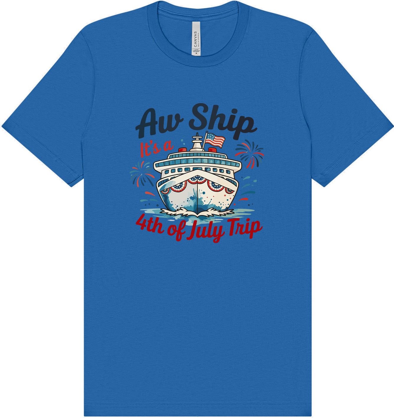 4th of July Cruise Adult Bella Canvas Shirt