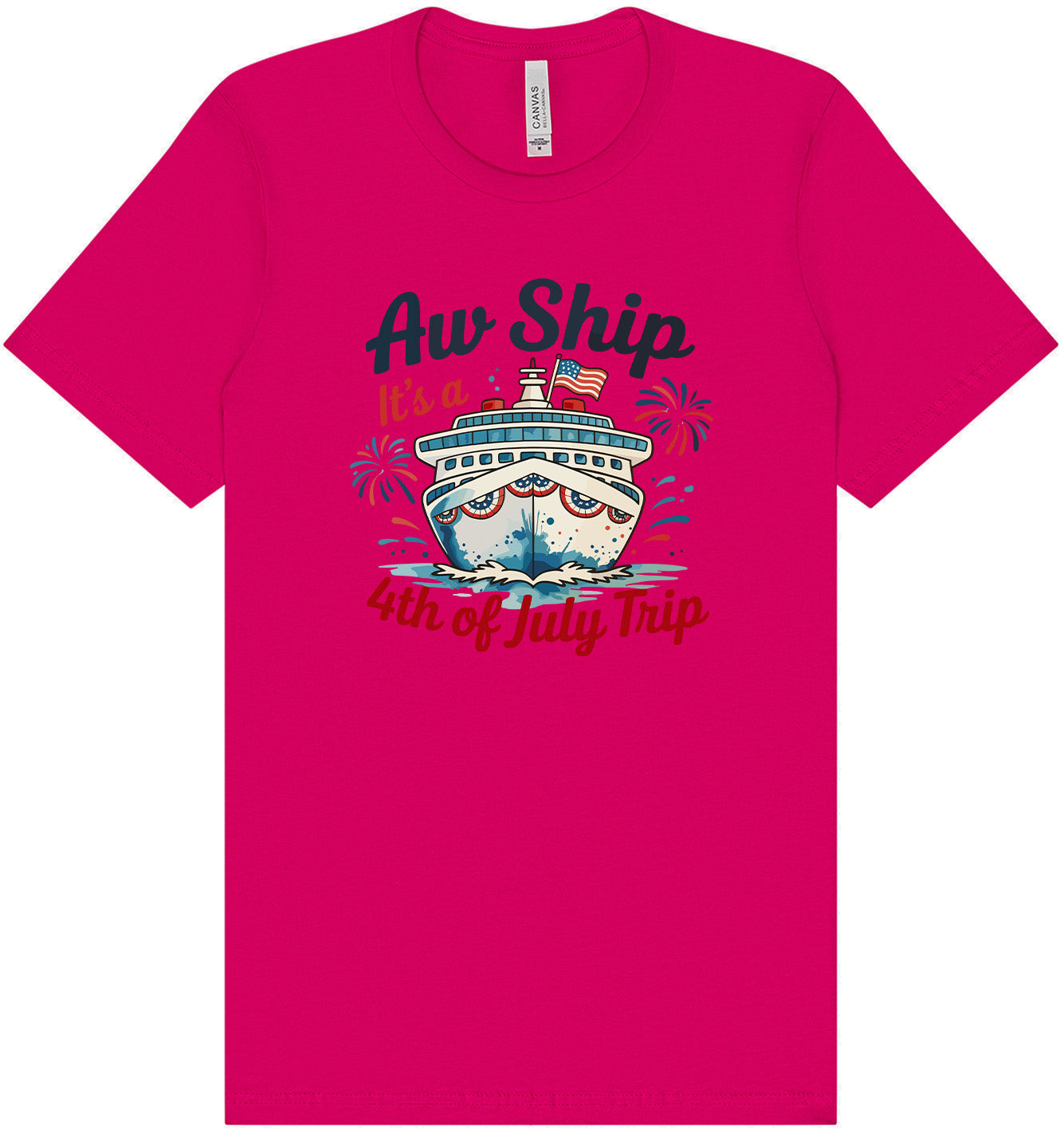 4th of July Cruise Adult Bella Canvas Shirt