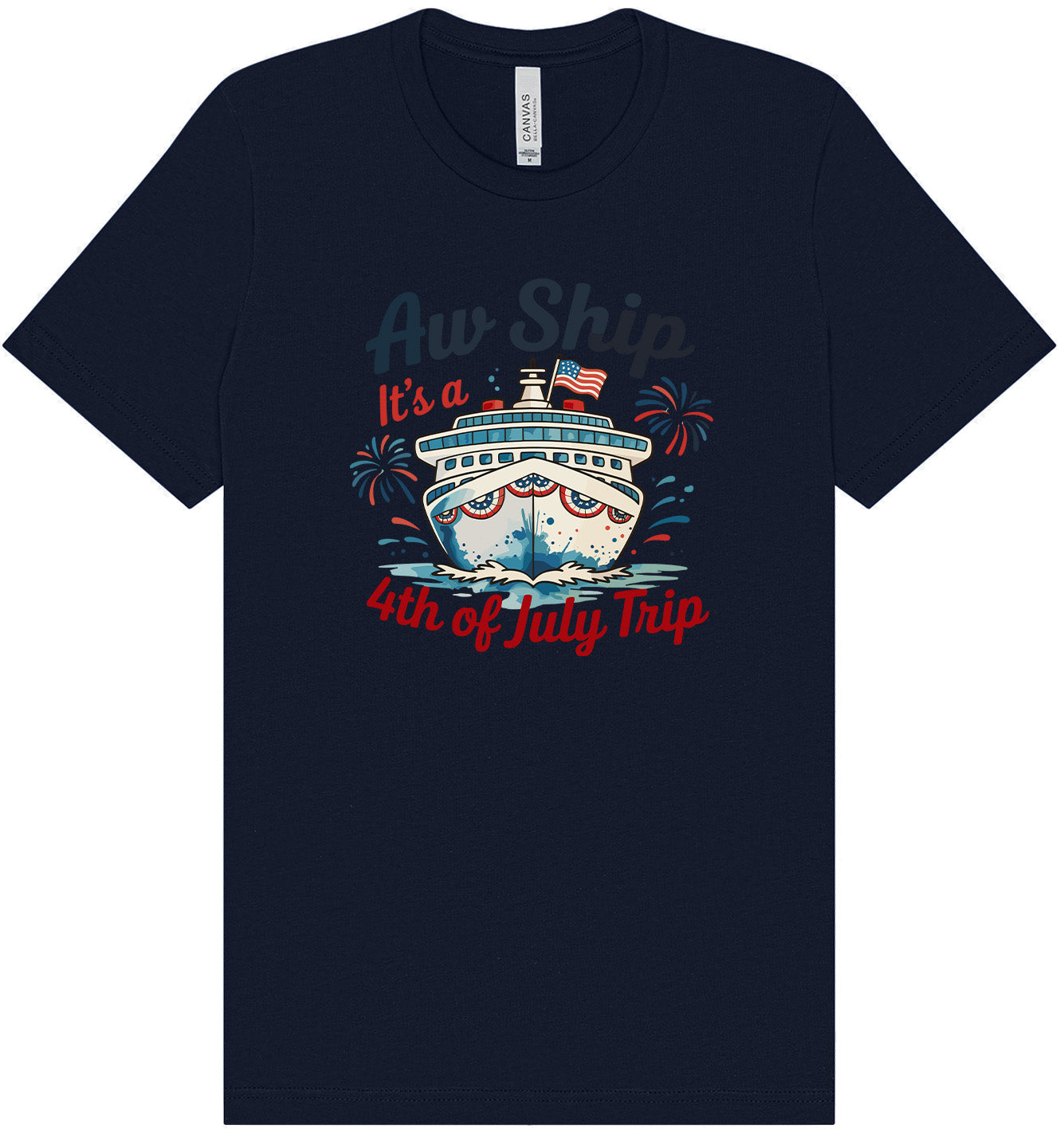 4th of July Cruise Adult Bella Canvas Shirt