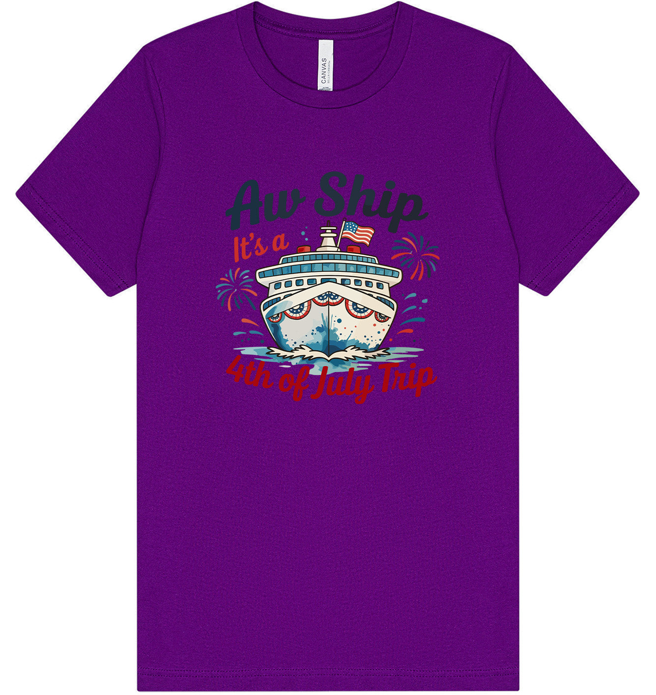 4th of July Cruise Adult Bella Canvas Shirt