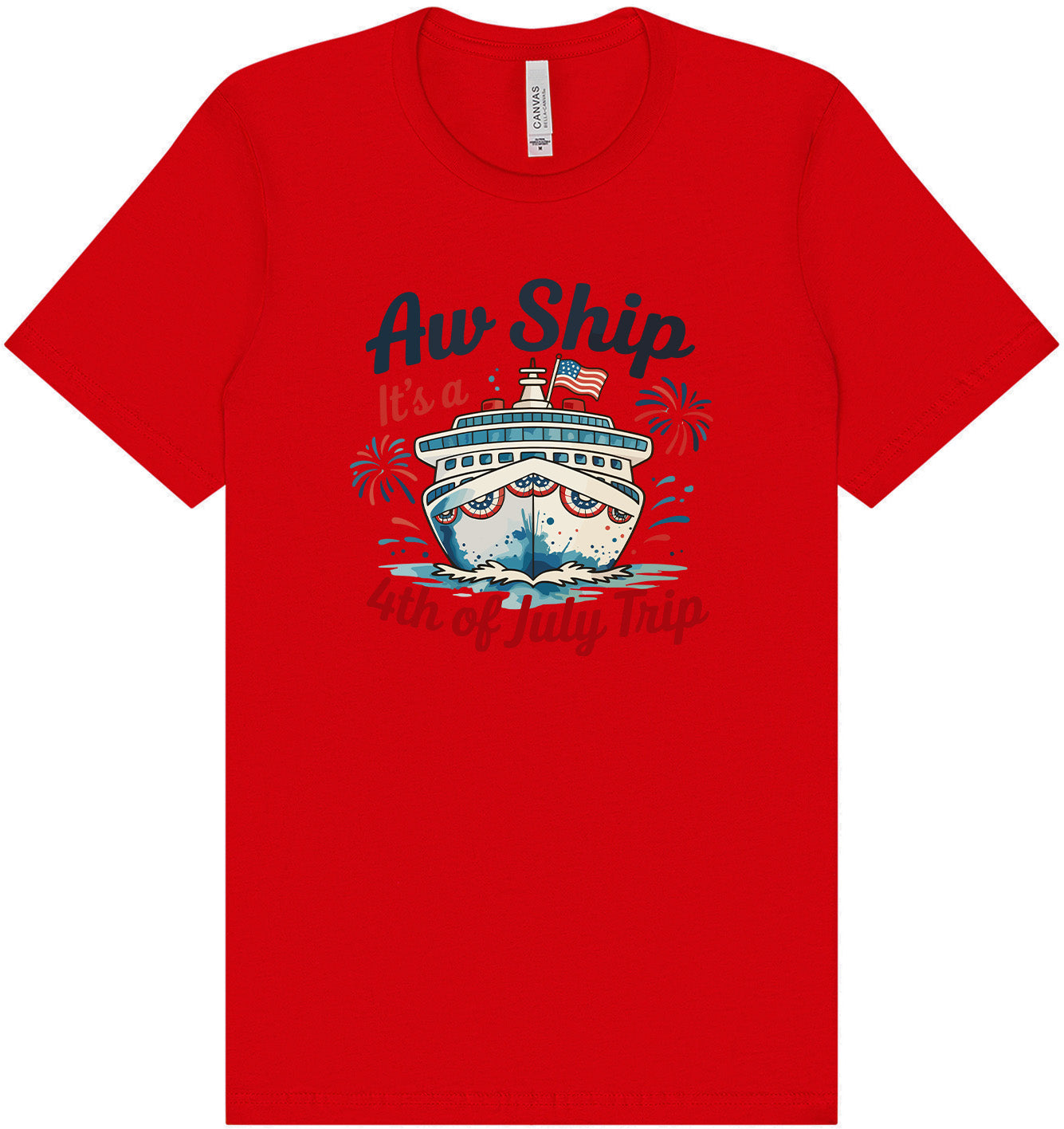 4th of July Cruise Adult Bella Canvas Shirt