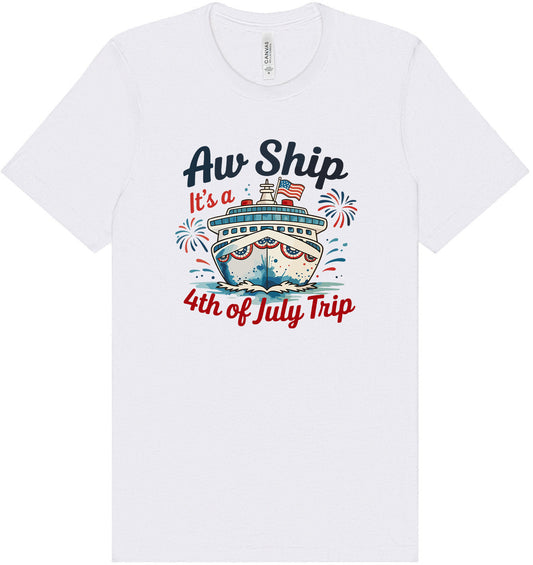 4th of July Cruise Adult Bella Canvas Shirt