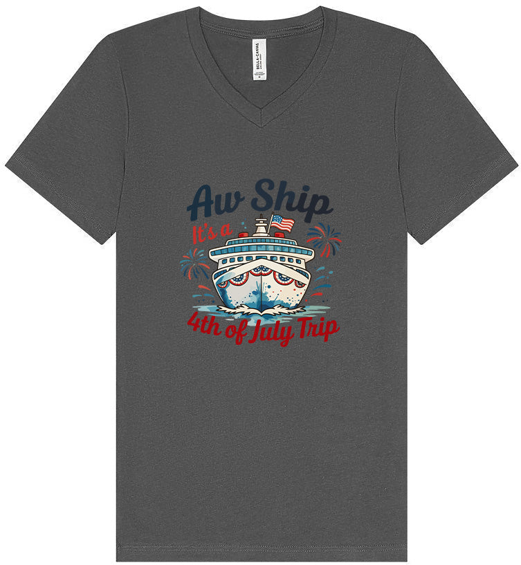 4th of July Cruise Unisex V-Neck Shirt