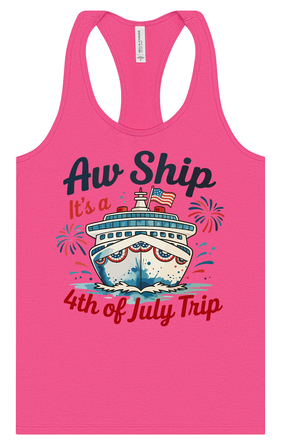4th of July Cruise Women's Racerback Tank