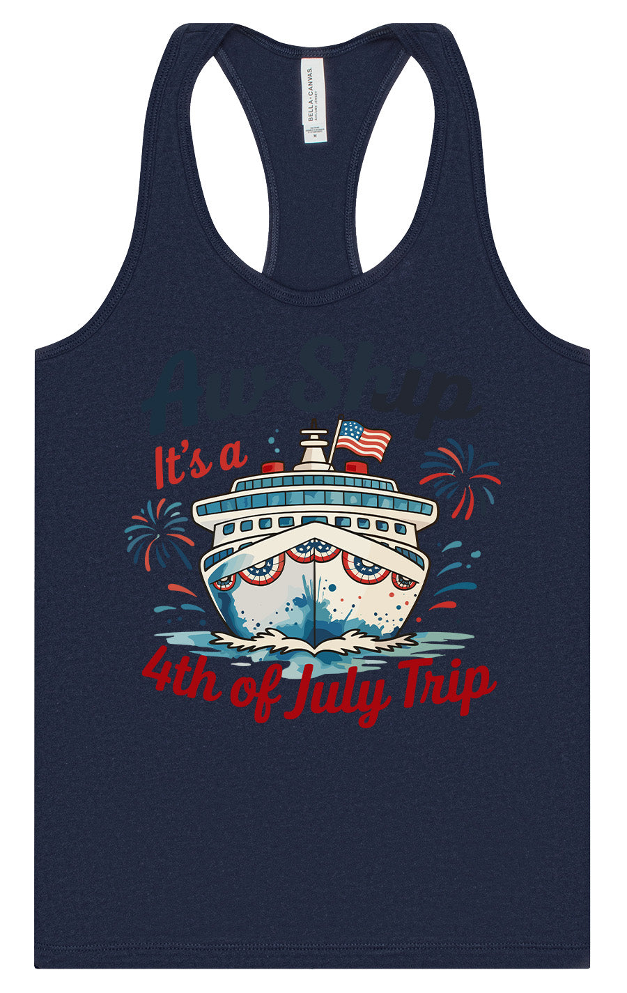 4th of July Cruise Women's Racerback Tank