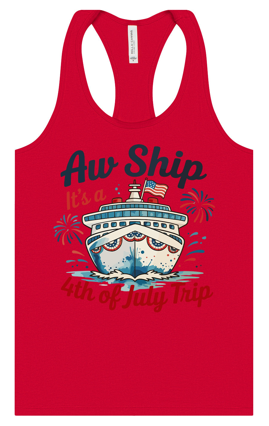 4th of July Cruise Women's Racerback Tank