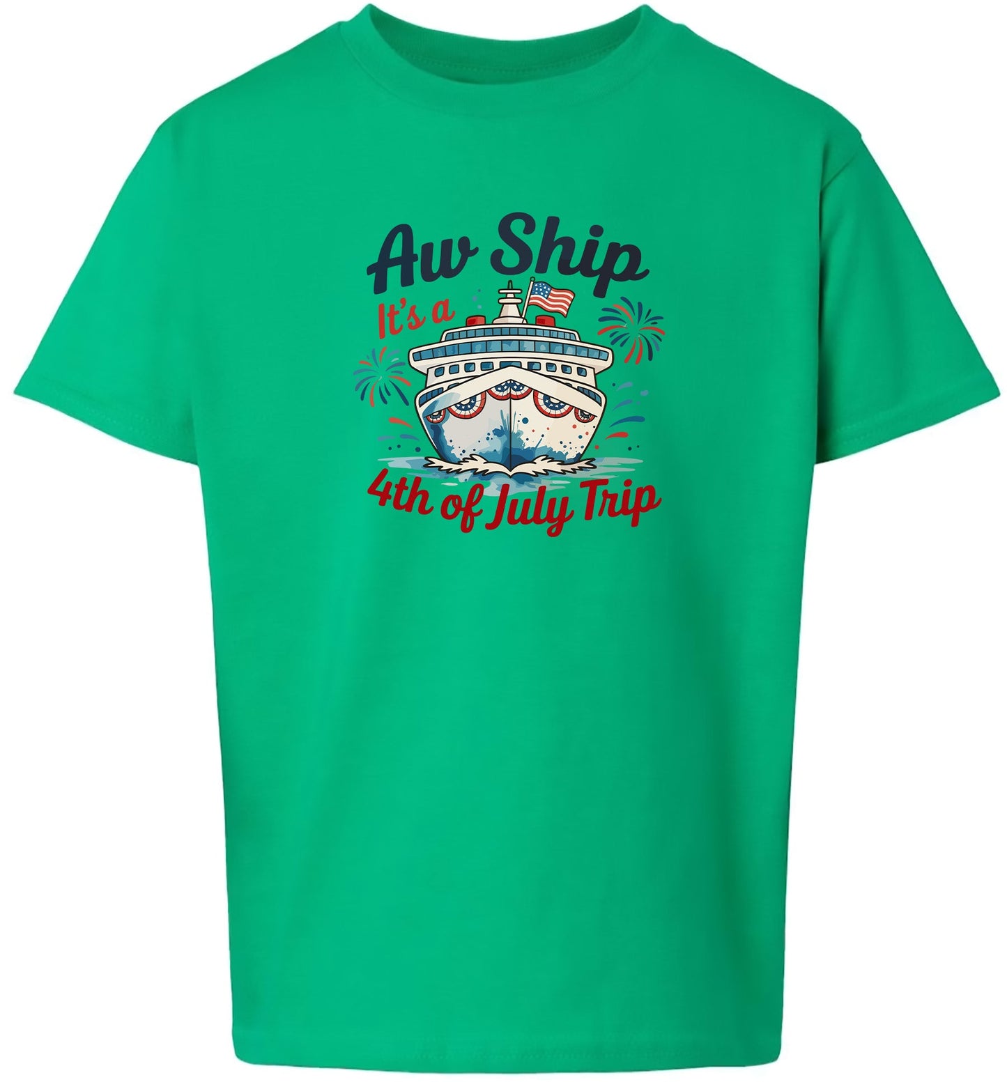 4th of July Cruise Children's Gildan Soft Shirt