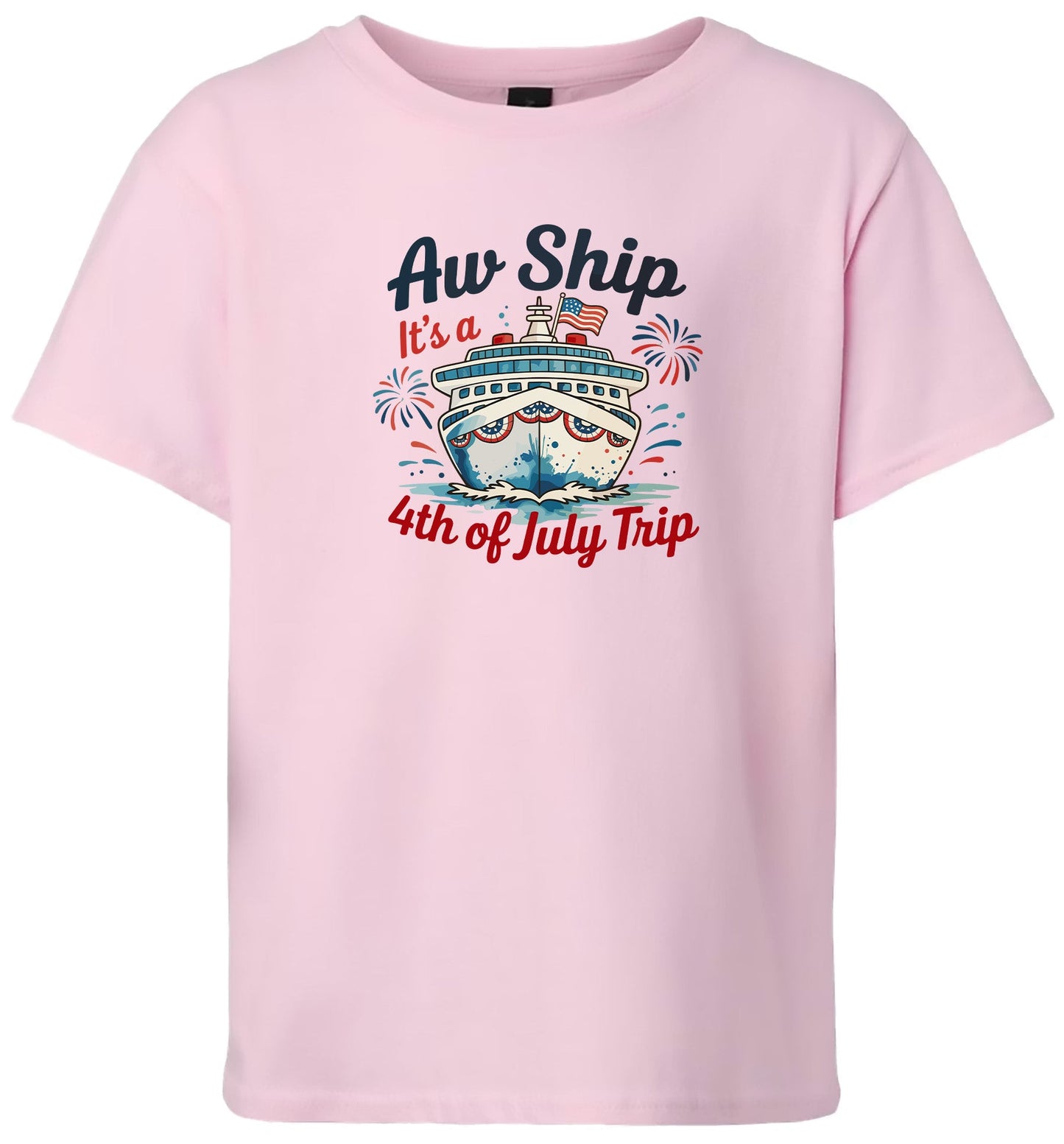 4th of July Cruise Children's Gildan Soft Shirt