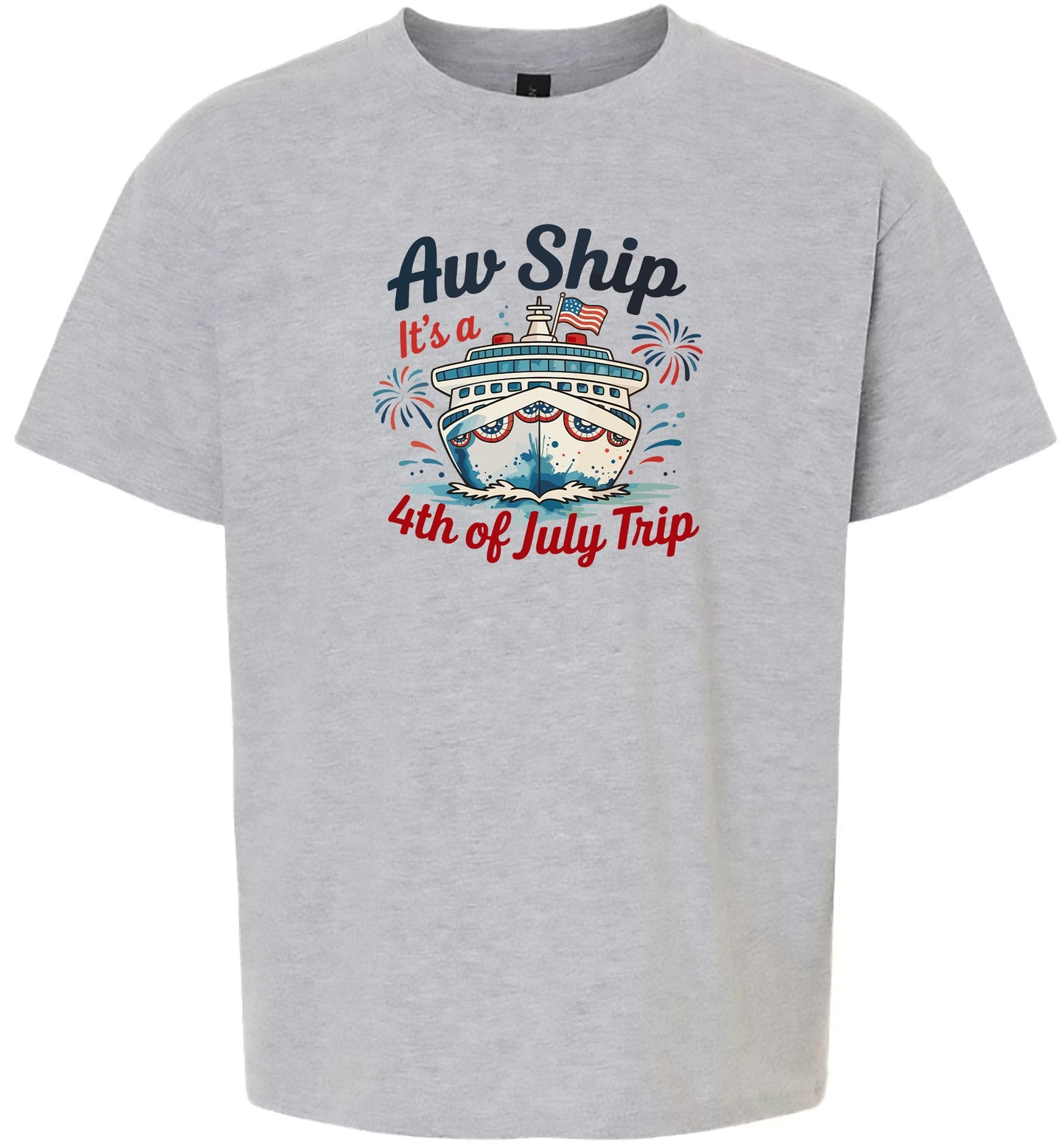 4th of July Cruise Children's Gildan Soft Shirt