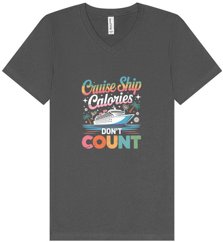 Cruise Ship Calories Don't Count Unisex V-Neck Shirt