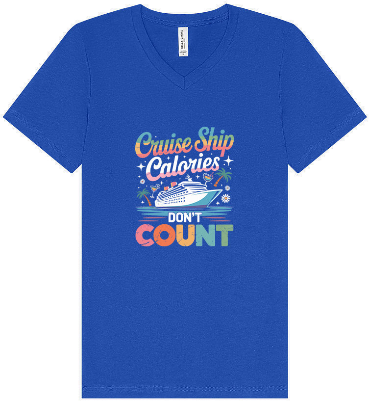 Cruise Ship Calories Don't Count Unisex V-Neck Shirt