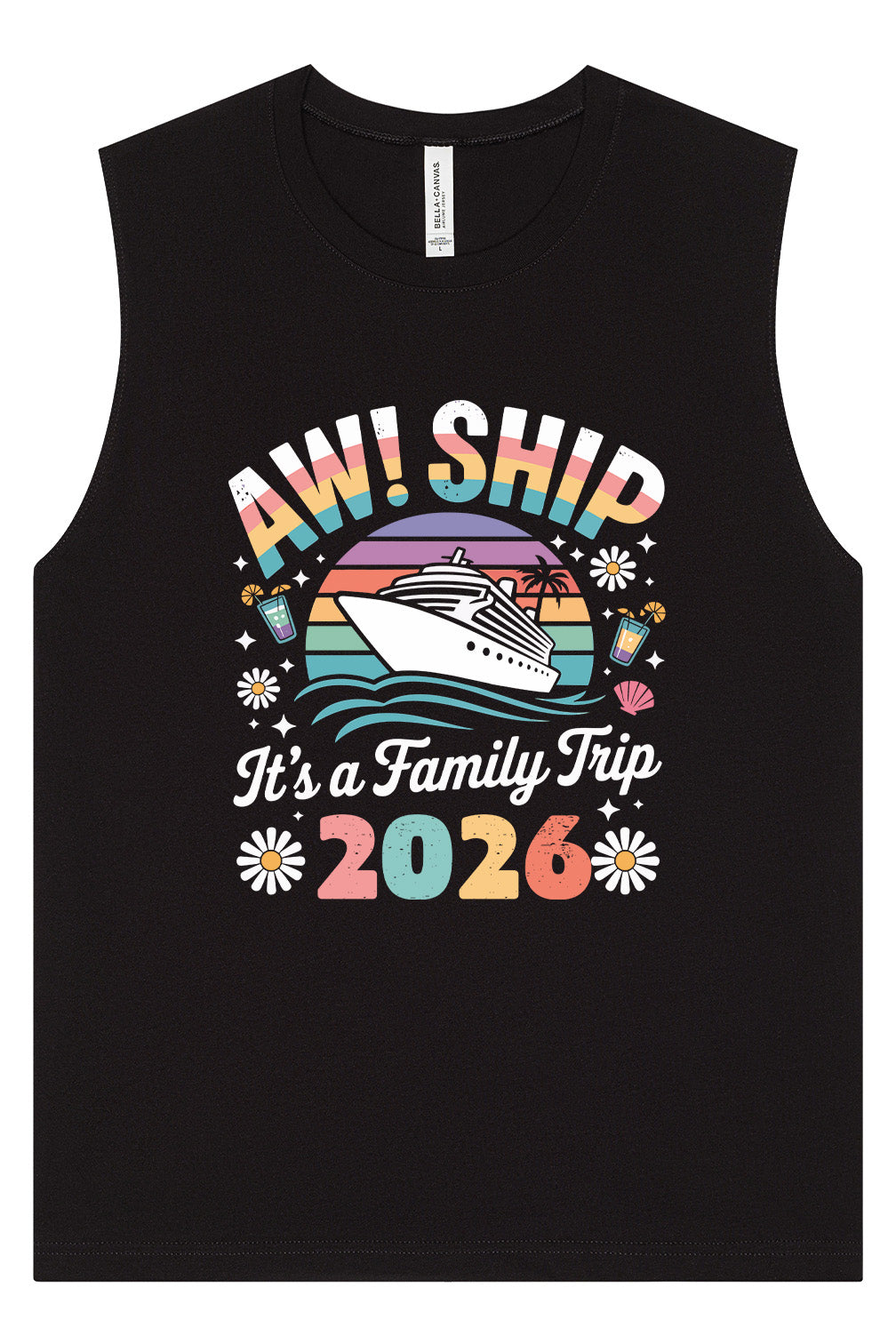 Aw Ship Family Trip 2026 Muscle Tank