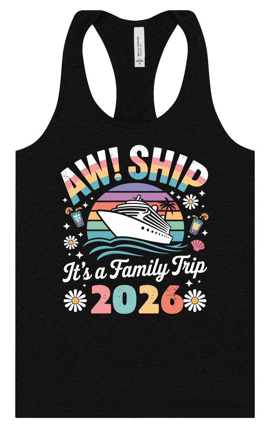 Aw Ship Family Trip 2026 Women's Racerback Tank