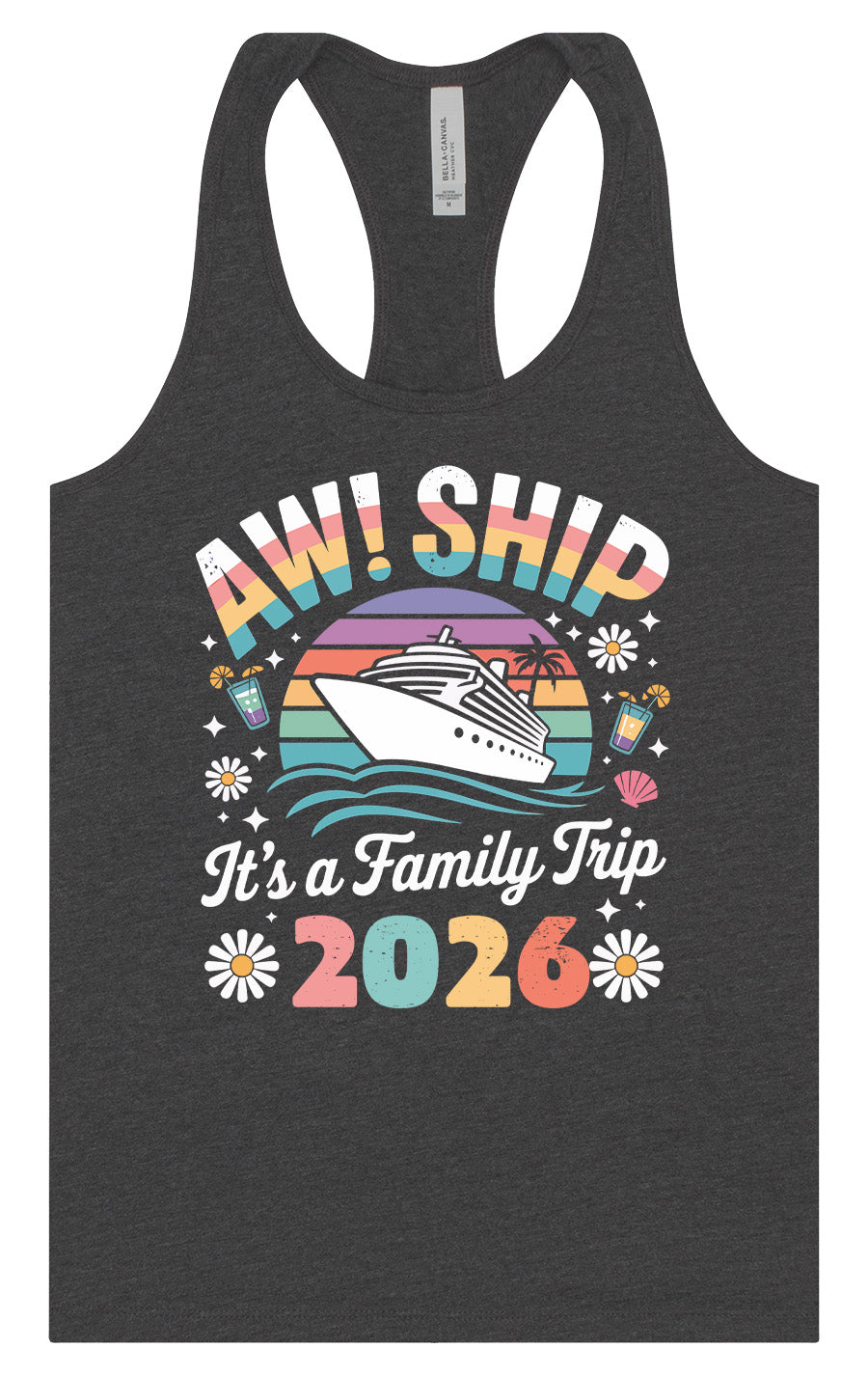 Aw Ship Family Trip 2026 Women's Racerback Tank