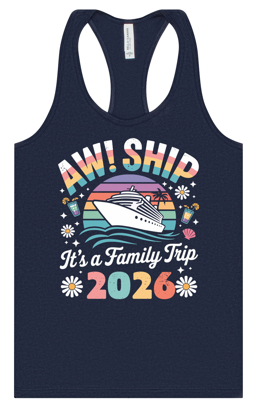 Aw Ship Family Trip 2026 Women's Racerback Tank