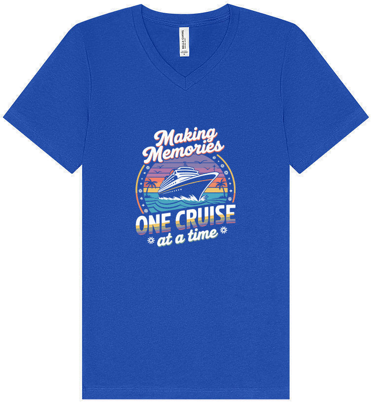 Making Memories, One Cruise at a Time Unisex V-Neck Shirt