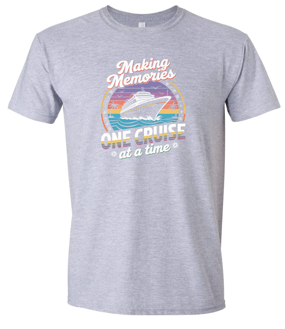 Making Memories, One Cruise at a Time Adult Gildan Soft Shirt