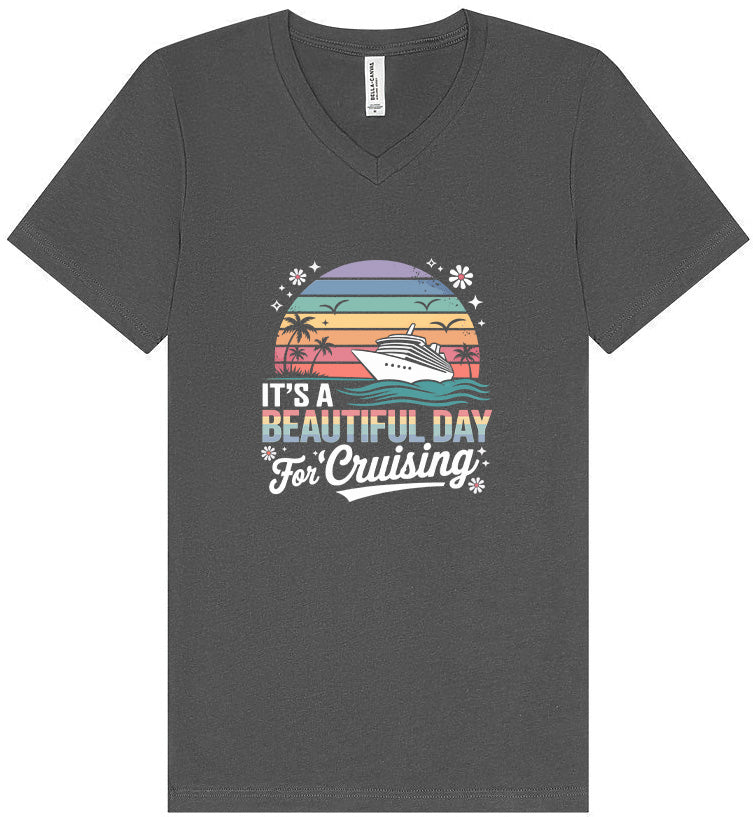 Beautiful Day for Cruising Unisex V-Neck Shirt