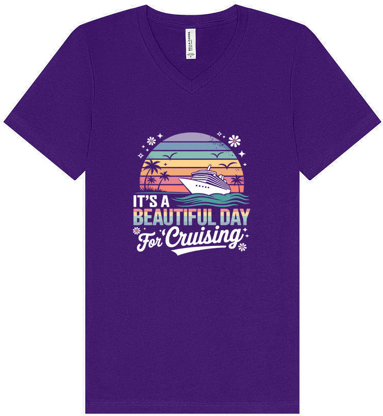 Beautiful Day for Cruising Unisex V-Neck Shirt