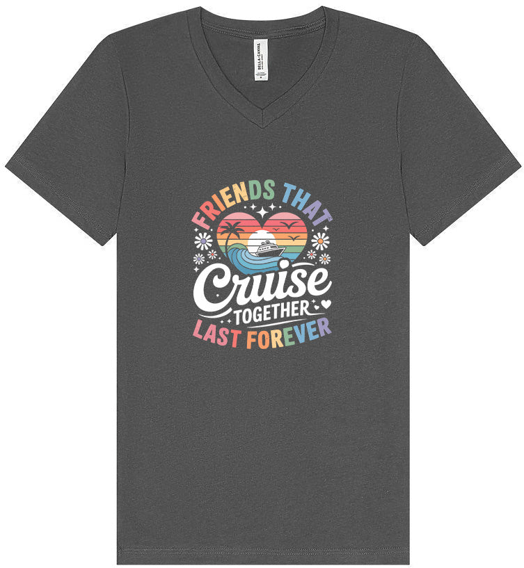 Friends That Cruise Together Unisex V-Neck Shirt