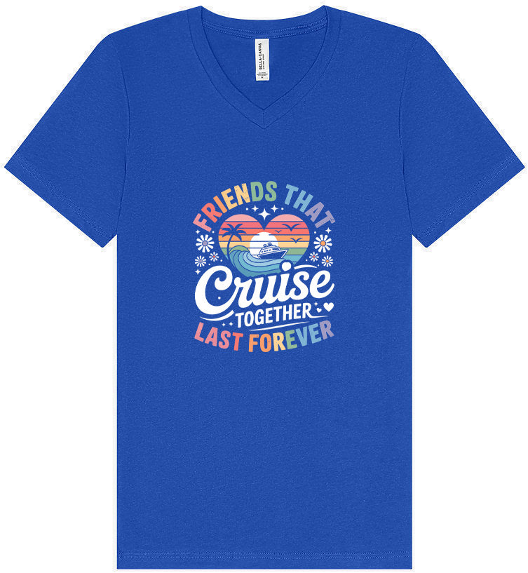 Friends That Cruise Together Unisex V-Neck Shirt