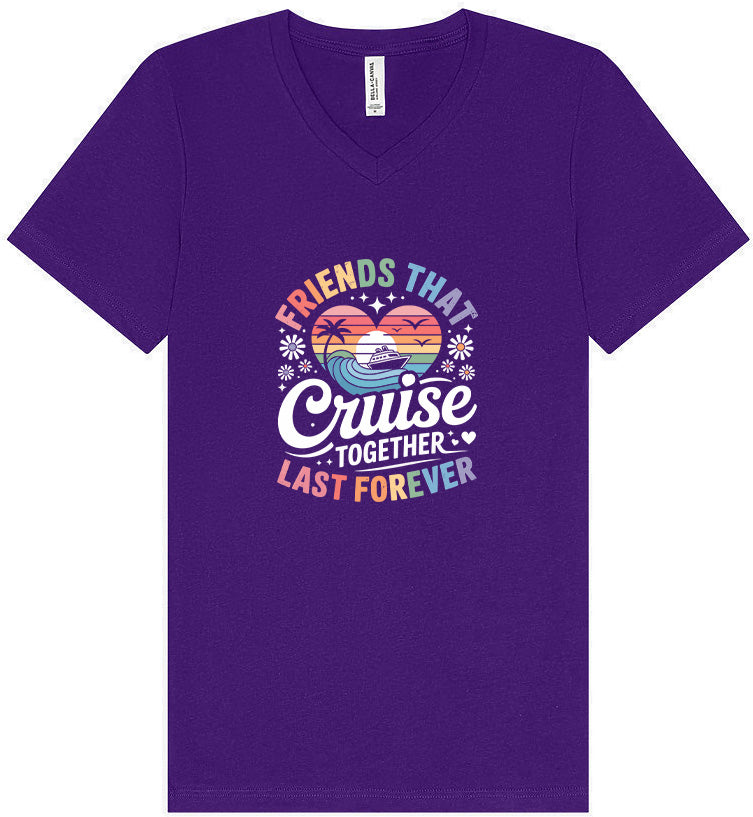 Friends That Cruise Together Unisex V-Neck Shirt