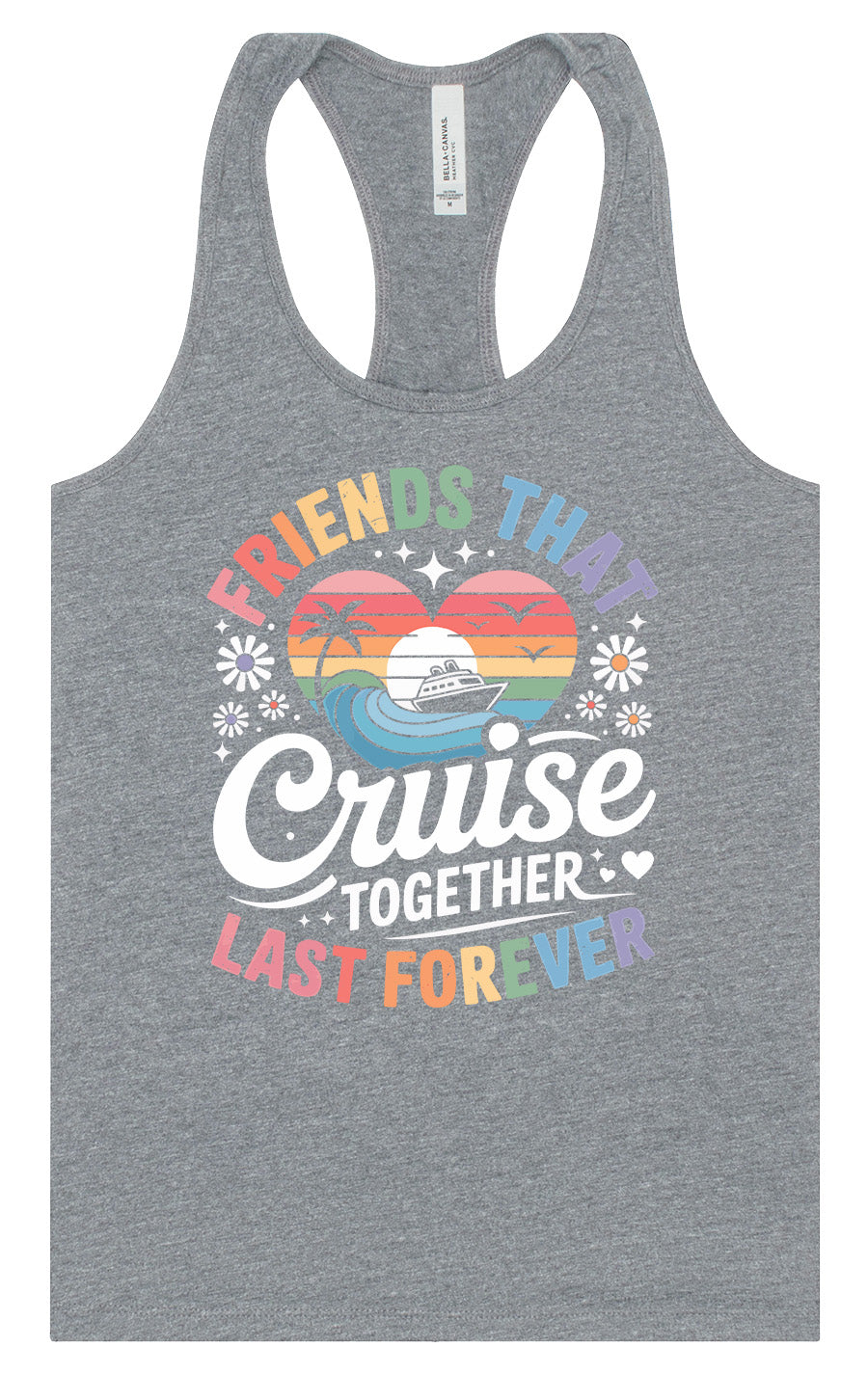 Friends That Cruise Together Women's Racerback Tank