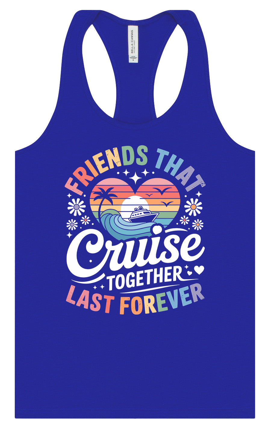 Friends That Cruise Together Women's Racerback Tank