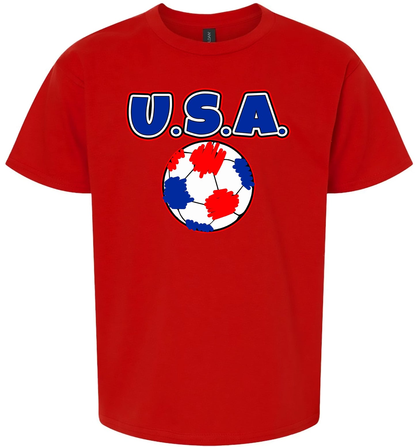 USA Soccer Adult Gildan Soft Shirt