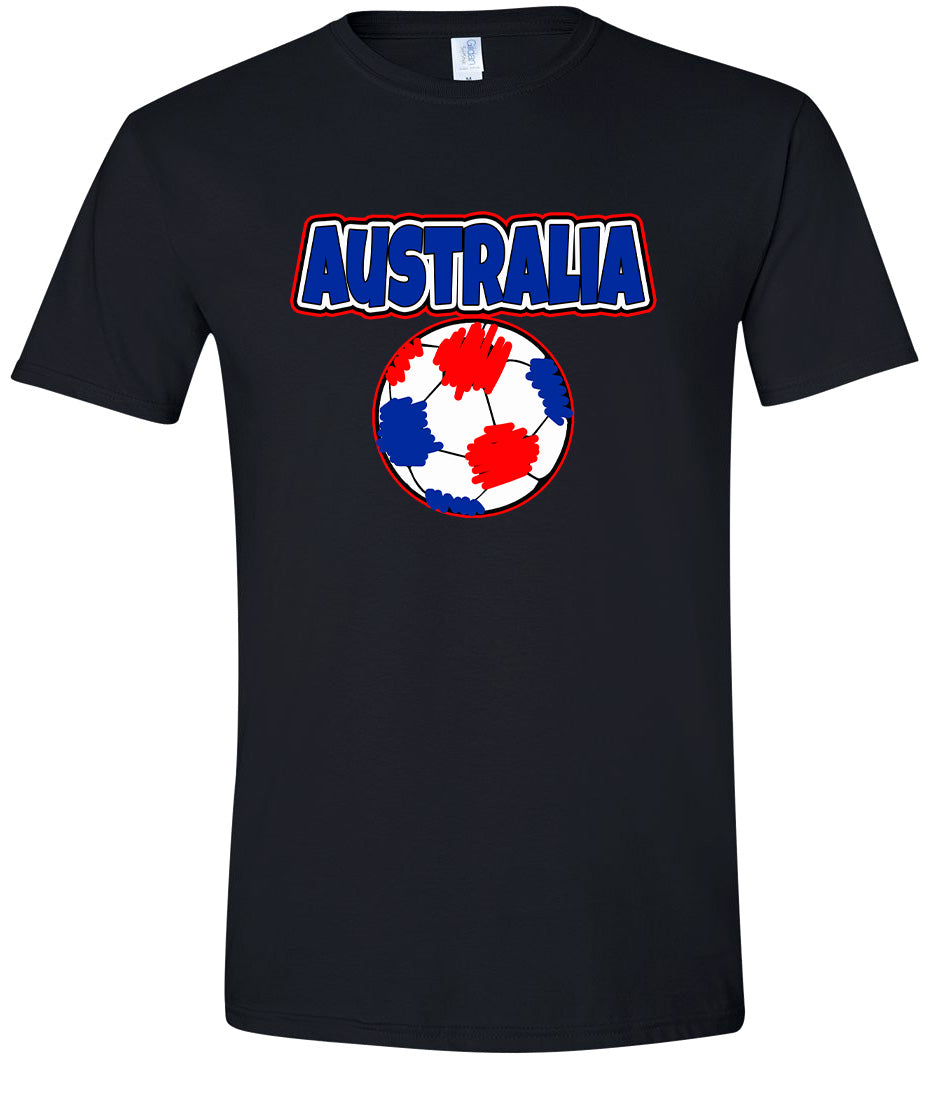 Australia Soccer Adult Gildan Soft Shirt