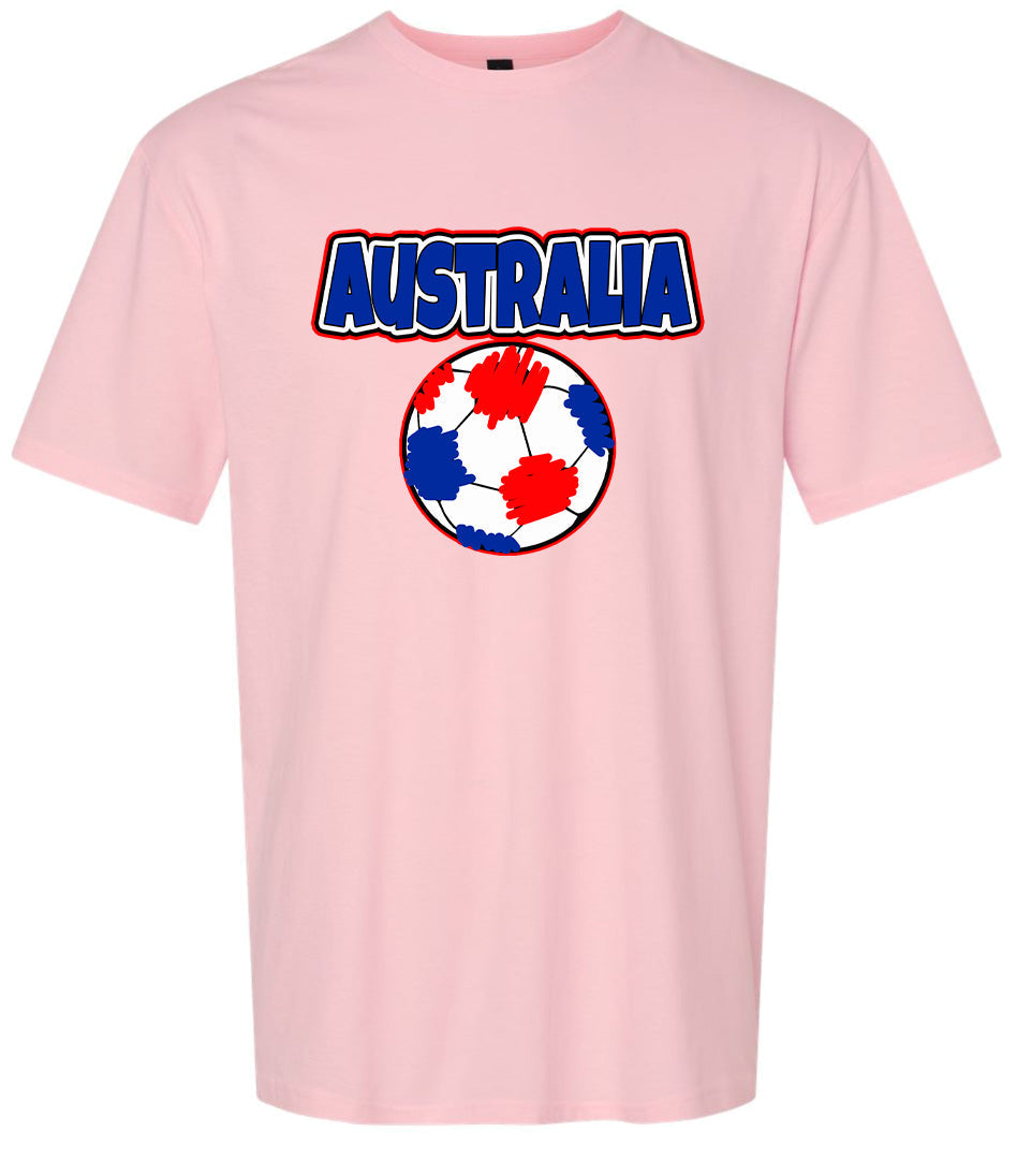 Australia Soccer Adult Gildan Soft Shirt