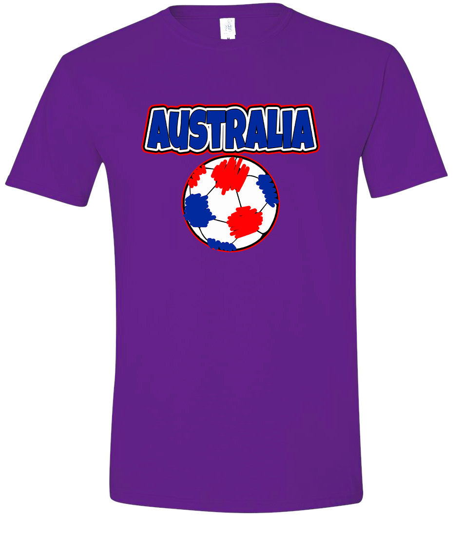 Australia Soccer Adult Gildan Soft Shirt