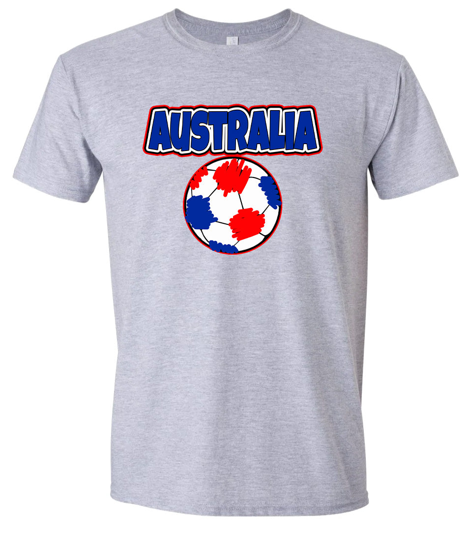 Australia Soccer Adult Gildan Soft Shirt
