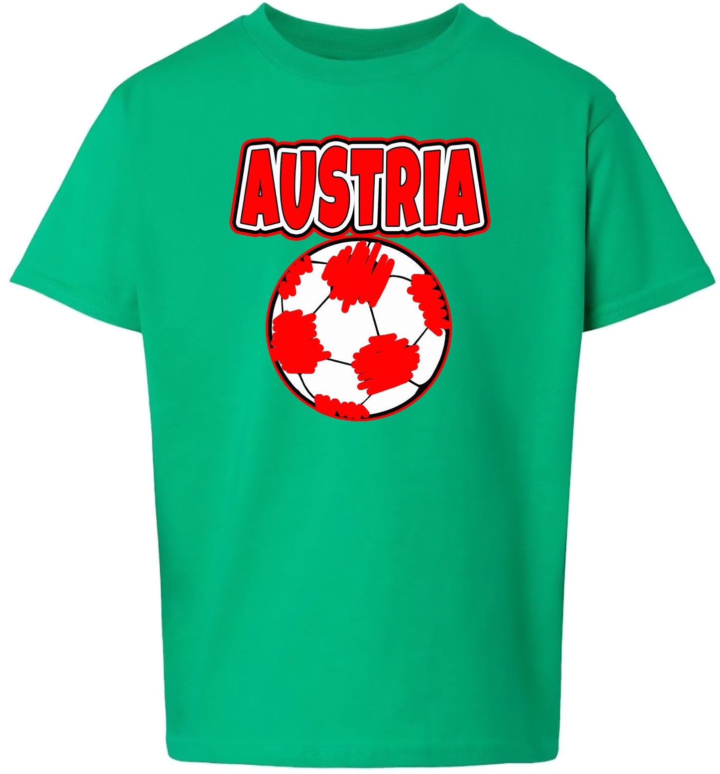Austria Soccer Children's Gildan Soft Shirt